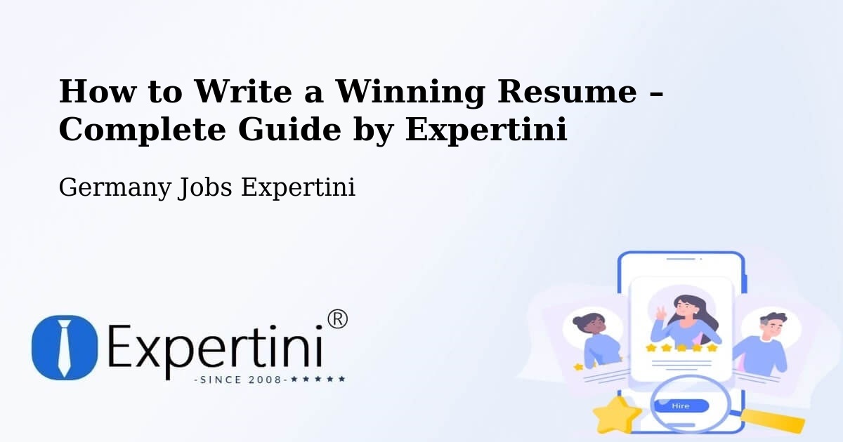 Resume Writing Guide for Job Seekers – Lampertswalde - Lampertswalde, Germany Jobs Expertini